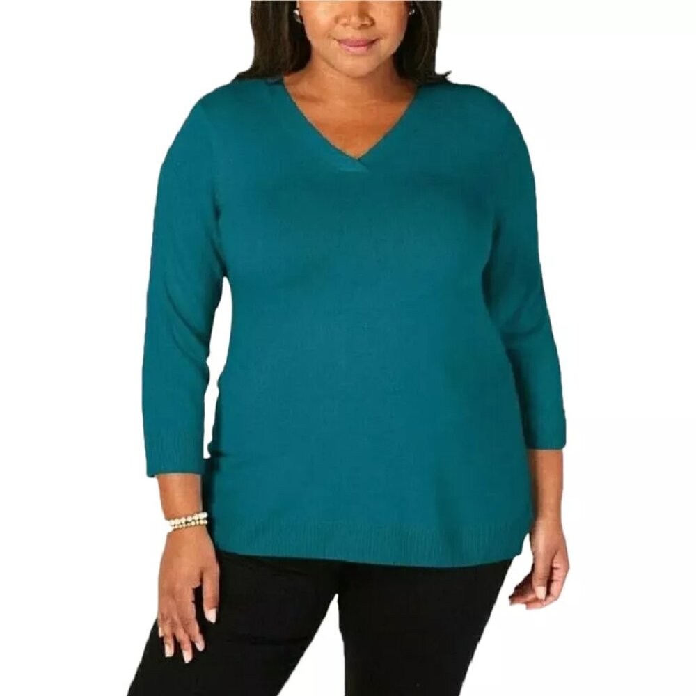 Karen Scott 3/4 length sleeved sweater size 2X